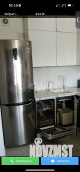 1-к квартира, на длительный срок, 44м2, 16/18 этаж