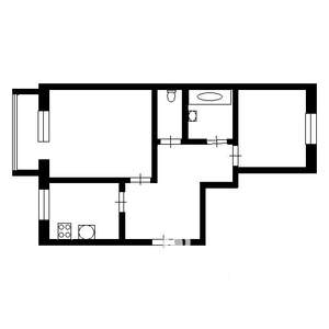2-к квартира, на длительный срок, 50м2, 5/9 этаж