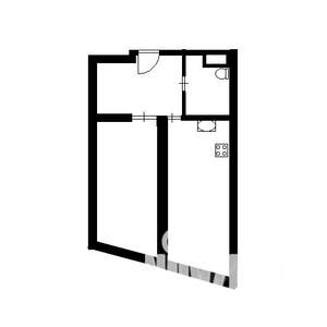 1-к квартира, на длительный срок, 32м2, 2/5 этаж