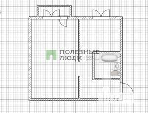 1-к квартира, на длительный срок, 32м2, 4/5 этаж