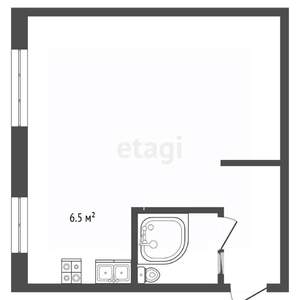 1-к квартира, на длительный срок, 30м2, 4/5 этаж