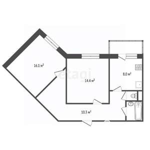 2-к квартира, на длительный срок, 55м2, 5/10 этаж