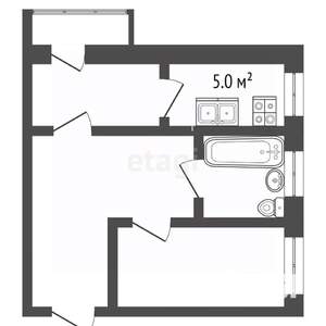 2-к квартира, на длительный срок, 41м2, 3/4 этаж