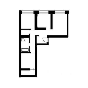 1-к квартира, на длительный срок, 34м2, 3/5 этаж