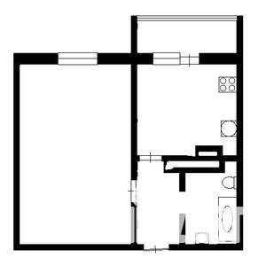 1-к квартира, на длительный срок, 40м2, 9/16 этаж