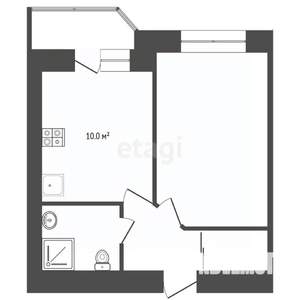 1-к квартира, на длительный срок, 35м2, 3/9 этаж