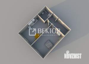 1-к квартира, на длительный срок, 41м2, 15/17 этаж