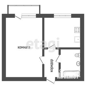 1-к квартира, на длительный срок, 34м2, 3/5 этаж