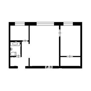 2-к квартира, на длительный срок, 44м2, 3/5 этаж