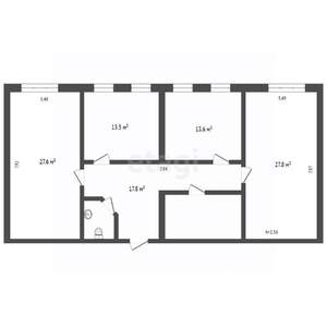 3-к квартира, вторичка, 112м2, 1/4 этаж