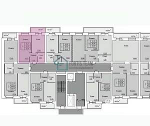 1-к квартира, вторичка, 42м2, 12/12 этаж