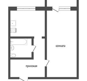 1-к квартира, вторичка, 38м2, 1/9 этаж