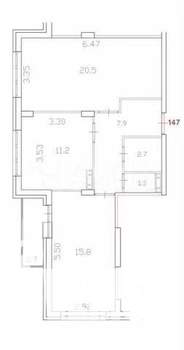 2-к квартира, вторичка, 62м2, 2/10 этаж