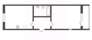 1-к квартира, вторичка, 44м2, 2/4 этаж