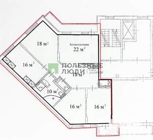 3-к квартира, вторичка, 116м2, 4/10 этаж