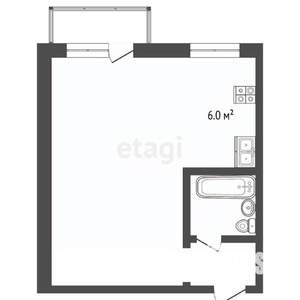 Студия квартира, вторичка, 29м2, 5/12 этаж