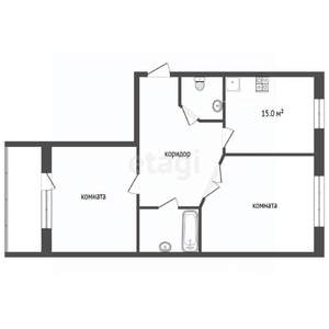 2-к квартира, вторичка, 62м2, 11/12 этаж