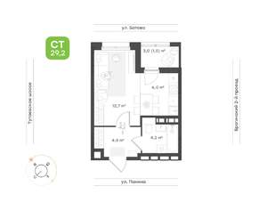 1-к квартира, вторичка, 29м2, 11/18 этаж
