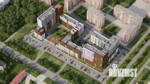 1-к квартира, строящийся дом, 44м2, 17/18 этаж