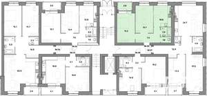 2-к квартира, вторичка, 55м2, 1/4 этаж