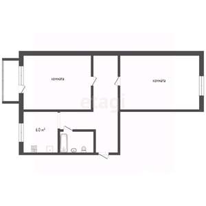 2-к квартира, вторичка, 44м2, 3/5 этаж