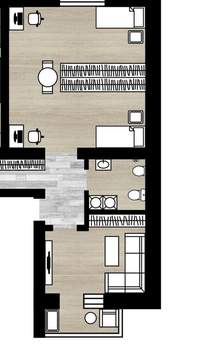 1-к квартира, вторичка, 48м2, 2/3 этаж