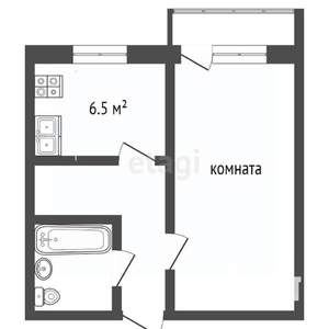 1-к квартира, вторичка, 34м2, 2/5 этаж