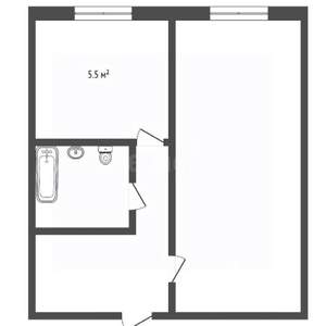 1-к квартира, вторичка, 28м2, 2/9 этаж