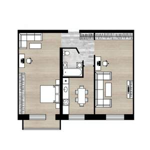 2-к квартира, вторичка, 45м2, 3/5 этаж