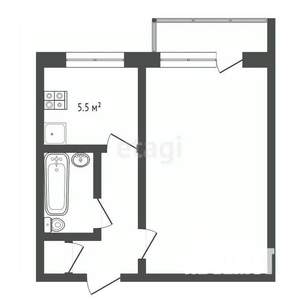 1-к квартира, вторичка, 32м2, 7/9 этаж