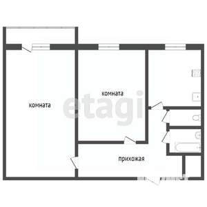 2-к квартира, вторичка, 45м2, 6/9 этаж