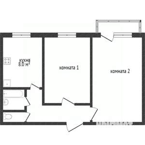 2-к квартира, вторичка, 47м2, 2/9 этаж