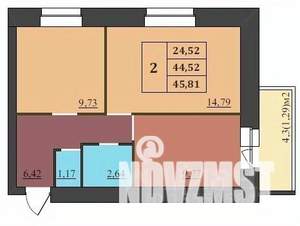 2-к квартира, вторичка, 46м2, 8/9 этаж