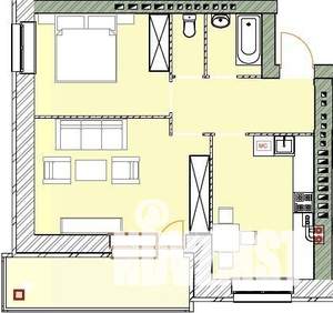 2-к квартира, вторичка, 61м2, 4/4 этаж