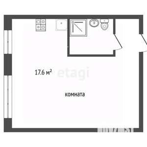 Студия квартира, вторичка, 32м2, 2/5 этаж