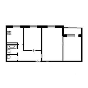3-к квартира, вторичка, 54м2, 9/9 этаж