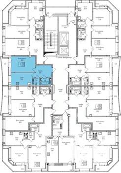 1-к квартира, вторичка, 43м2, 17/17 этаж