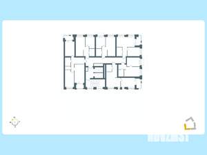 1-к квартира, строящийся дом, 44м2, 4/10 этаж