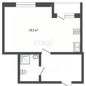 Студия квартира, вторичка, 30м2, 8/10 этаж