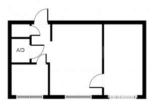 2-к квартира, вторичка, 44м2, 1/3 этаж