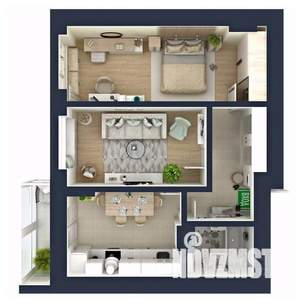 2-к квартира, сданный дом, 64м2, 19/20 этаж