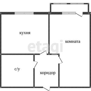 1-к квартира, вторичка, 34м2, 8/9 этаж