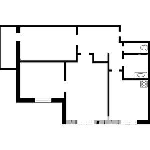3-к квартира, вторичка, 59м2, 8/9 этаж