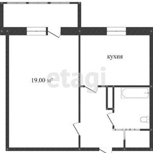 1-к квартира, вторичка, 28м2, 7/9 этаж