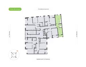 2-к квартира, вторичка, 46м2, 12/18 этаж