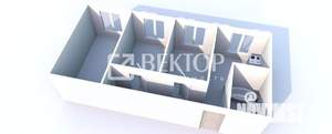 3-к квартира, вторичка, 55м2, 1/4 этаж