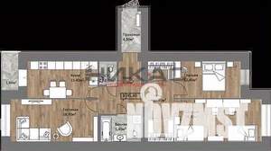 3-к квартира, вторичка, 94м2, 3/15 этаж