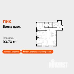 3-к квартира, вторичка, 94м2, 1/17 этаж