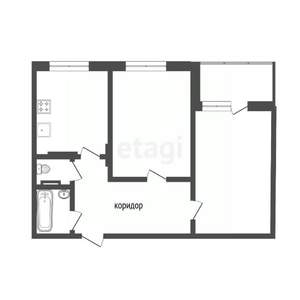 2-к квартира, вторичка, 61м2, 8/12 этаж