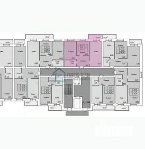 2-к квартира, вторичка, 64м2, 9/12 этаж